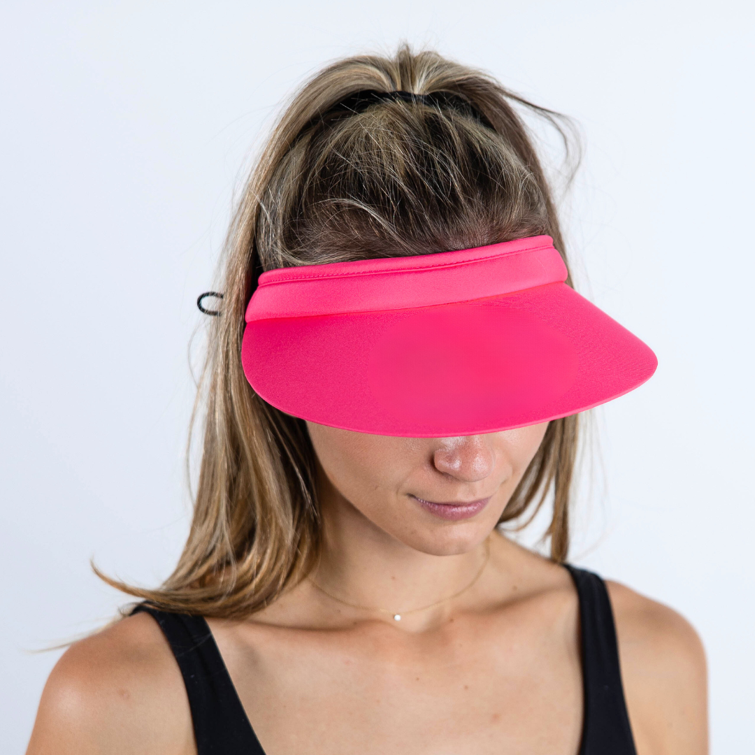 Hot Pink Retro Rounded Visor - VIMHUE